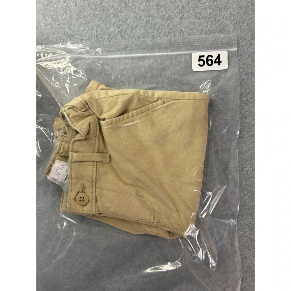 The Childrens Place Boys Khaki‎ Chino Shorts Tan Size 8 Stretch Uniform